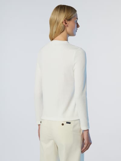 North Sails Henley Top Geribbelde jersey