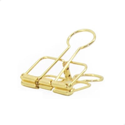 Binderclip 51 mm | Goud | 15 stuks