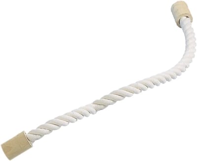 Zittouw Katoen - Vogel Touw - Kooi Decoratie - Buigzaam Met Draad - 120 cm Lengte - Wit