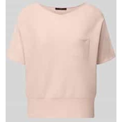 Gebreide pullover met boothals en borstzak