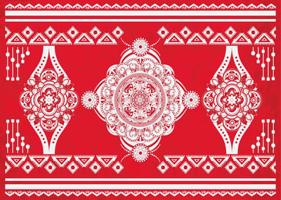 Placemat vinyl | Lighthouse red | 4 stuks