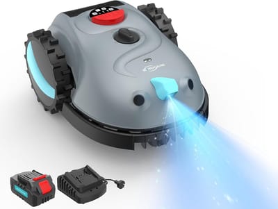 Robotmaaier Zonder Begrenzingsdraad tot 150 m² - Accu Grasmaaier Robot met Visuele Navigatie, Obstakeldetectie, Stille Werking en Vervangbare Messen
