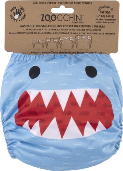 Zoocchini herbruikbare luier - Sherman the Shark