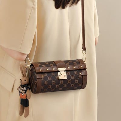 Tas Dames Crossbody Tas Dames Kettingtas Mobiele Telefoontas Schoudertas Premium Kussentas beige