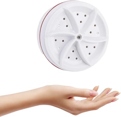 Draagbare mini-wasmachine, ultrasone turbo-wasmachine voor reizen, kamperen, zakenreizen, wasstraat met USB-voeding voor het reinigen van sokken, ondergoed, klein