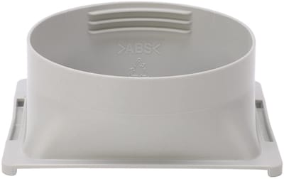 Dailygoods - Slangkoppeling - Vierkant naar Ronde Adapter - 5.9 Inch - Luchtdrogers - Geschikt voor Airconditioners - ABS Materiaal