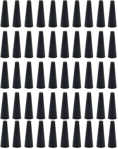 Dailygoods- Siliconen Rubber Stoppers - 50 Stuks - Slijtvast - Hoge Temperatuurbestendigheid - Afdichting Plug - Taps Toelopende Bungs - Geschikt voor Gaten - Rubberstop