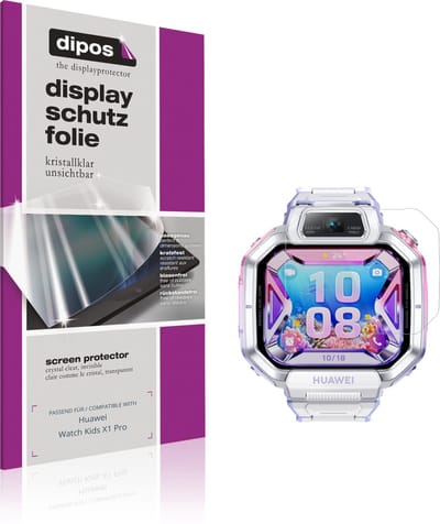 dipos – 6x Beschermfolie geschikt voor Huawei Watch Kids X1 Pro | Krasbestendige & heldere Screenprotector Ultra-Thin
