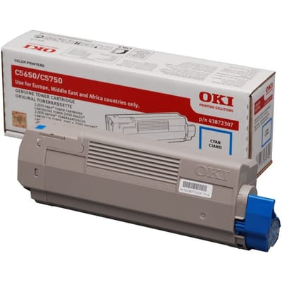 OKI 43872307 toner cartridge cyaan (origineel)