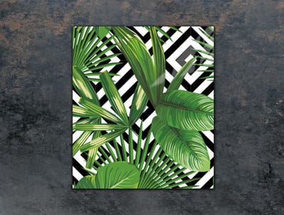TMK ArtDeko Serie - Snijplank van Geharde Glas - 45x52cm - Veelzijdig Gebruik - Elegant Ontwerp