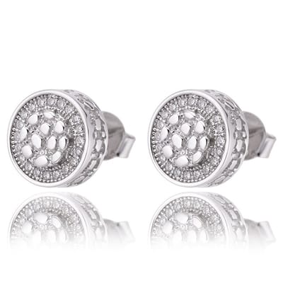 Juwelier Zwartevalk - Zilveren (gerhodineerd) oorstekers met zirkonia stenen -22.275