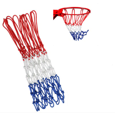 QTTVBTNA - 1 Stuk Verdikt Heavy Duty Basketbalnet – 21 Inch Standaard Formaat – Weerbestendig & UV-Bestendig – Extra Sterk Dik Net met 12 Lussen – Voor Binnen en Buiten – Duurzaam Vervangingsnet voor Basketbalring