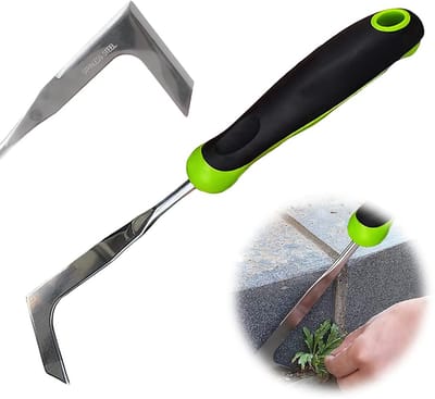 Dailygoody - Onkruidkrabber - Voegenreiniger - Lange steel voor gemakkelijk gebruik - 33,2 cm - Efficiënte onkruidverwijdering - Geschikt voor tuinond..