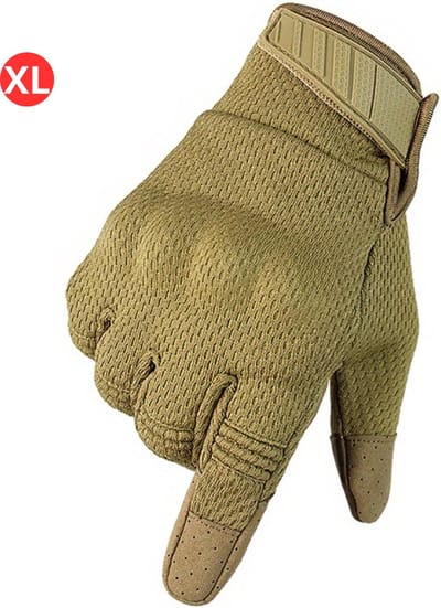 Bovista Airsoft Handschoenen - Tactical - Tactical Gloves - Leger - Tactical Handschoenen Hardknuckle - Paintball - Bruin XL