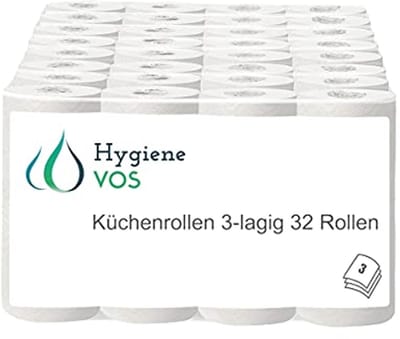 Absorberende Keukenrollen - 3-laags Kies Voor Kwaliteit en Duurzaamheid - 32 Rollen in Voordeelverpakking