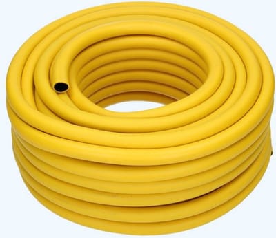 Tuilana ®- Getricoteerde gele tuinslang - High twist resistant - Lengte 50 meter - Dikte 13 mm - 1/2” inch - Flexibele tuinslang - Anti knik - Bewatering - Waterslang - Hoogwaardige kwaliteit