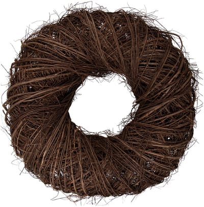 Clayre & Eef Krans Ø 60x18 cm Bruin Rotan