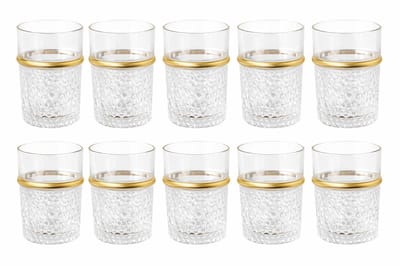 Glozini Marokkaanse Theeglazen - Set van 12 Glazen - 180ml - Thee & Koffieglazen