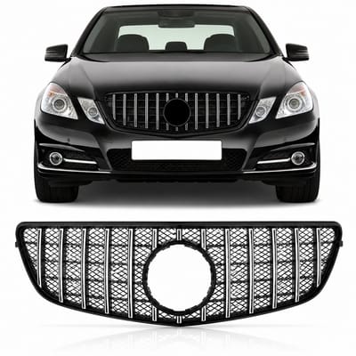 Panamericana Grill Glans Zwart Chrome Geschikt Voor Mercedes E Klasse W212 S212 - 2009-2013