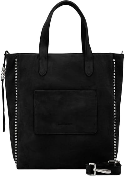 FREDsBRUDER Leren Schoudertas All About Beads Shoulderbag Black Zwart