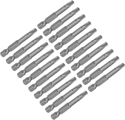 Torx T27 Schroevendraaierbits 5 cm - 1/4 inch Zeskantschacht met Magnetische Beveiliging voor Reparaties - 20 Stuks voor Klusprojecten, Onderhoud en Vervangingen