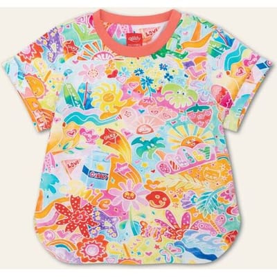 Oilily Terriffic T-Shirt- maat128/8yr Prism Roze