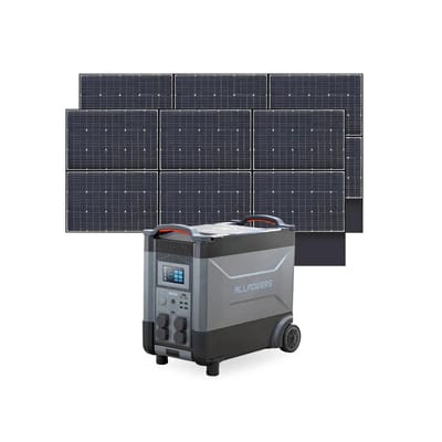 ALLPOWERS Solar Generator Kit 4000W (R4000 + SP039 600W Solar Panel) - R4000+2PCS SP039 Solar Panel 600W