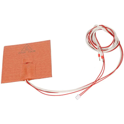 Plaque Chauffante en Silicone pour Imprimante 3D 100x100mm 220V 100W Caoutchouc Importé Lit Chauffant Tapis en Silicone Accessoires pour VORON V0.1 V0 beige