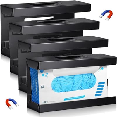 Magnetische handschoenenhouder voor wandmontage - Dispenser voor handschoenen, tissues en handdoeken