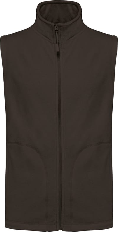 Kariban Bodywarmer van microfleece heren K913 - Chocolate - XXL
