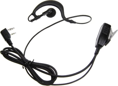 K-PO® KEP 12G K - Beveiligings oortje - Security Headset - Heavy Duty - Kenwood connector - TK-3401 / TK-3501 / TK-3701 / NX-1200 / NX-1300