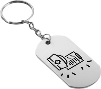 Akyol - dokter sleutelhanger - Dokter - verpleegster dokter - verpleegkundige - dankjewel - ziekenhuis - verpleegster - 54 x 29mm