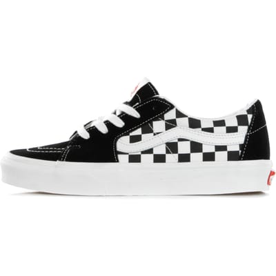 Lage herenschoen Sk8-low (canvas/suede) Zwart/dambord