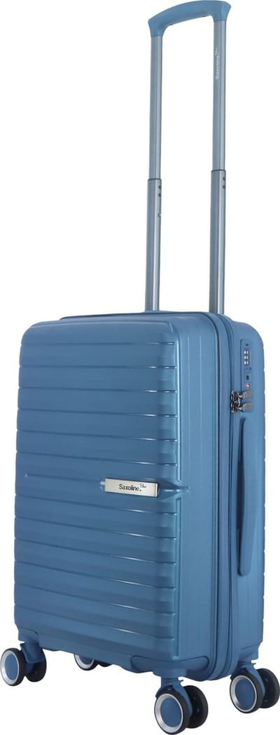 Saxoline Blue Resort Handbagagekoffer 55 cm – Uitbreidbaar & TSA-slot – Blauw - Blauw / Small
