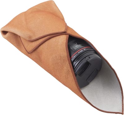 Camera Beschermdoek - 45 x 45 cm, Lens Beschermhoes, Schokbestendig en Krasbestendig Schoonmaakdoek voor DSLR Lenzen in Khaki