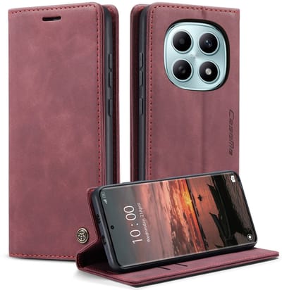 CaseMe Hoesje - Geschikt voor Xiaomi Redmi Note 15 / Poco M8 Hoesje - CaseMe 013 Book Case - Bordeaux