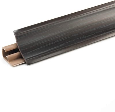 DQ-PP 1,5 m HOEKLIJST - Wenge - 23 x 23 mm - PVC - GRATIS schroeven - Keukenlijst Werkblad Afwerkingslijst Lijst Keuken Keukenafwerkingslijst Wandafwerkingslijst Tafelbladlijst