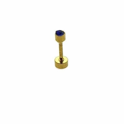 Aramat Jewels | Piercings | Donkerblauwe Helix Piercing Chirurgisch Staal | | | |3mm | Staal | Volwassenen | Verkleurd niet