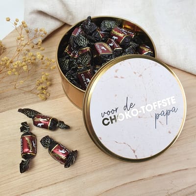 Blikken doos - Papa - GRATIS 400g VULLING - Papa cadeau - Cadeau papa - Cadeau vader - Vaderdag - Gelukkige verjaardag - Happy birthday - Voor papa - Vader - Kado papa