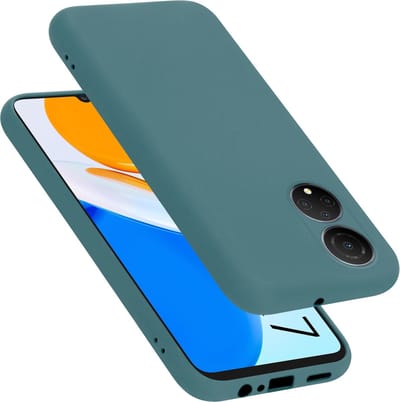 Cadorabo Hoesje geschikt voor Honor X7 in LIQUID GROEN - Beschermhoes gemaakt van flexibel TPU silicone Case Cover