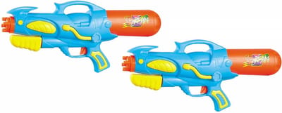 Waterpistool/waterpistolen blauw/oranje 50 cm