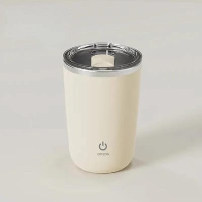 350ml Automatische Zelfroerende Mok Koffie Melk Sap Mengbeker Elektrische Roestvrijstalen Luie Roterende Mok Magnetische Roerbeker 301-400ml gray