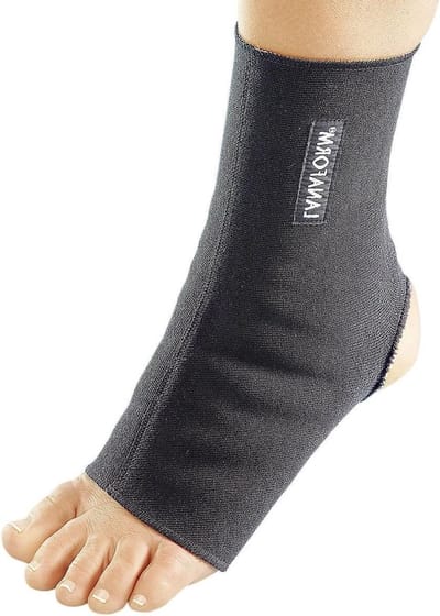 Enkel Pad - Enkelsteun - Blessure Preventie - Zachte Gebreide Binnenkant - 6 x 205 x 8 cm - Zwart