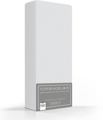 Luxe Topper Hoeslaken - 140x200 cm - Jersey Stretch - Romanette