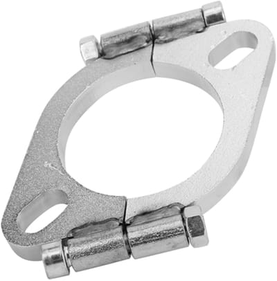 Dailygoods- Uitlaat Splitflens 2,5 inch - Roestvrij Staal - Universele Ovale Uitlaatreparatieflens - Eenvoudige Installatie - Vervangend Accessoire - Hoge Betrouwbaarheid - Uitlaatflens