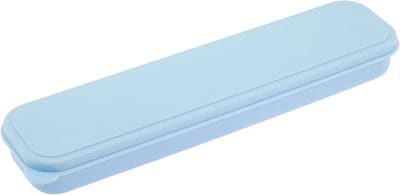 Draagbare bestekdoos van 24 cm voor reizen, tafelgerei opbergzak, bestekset voor kamperen en picknicks (Blauw)