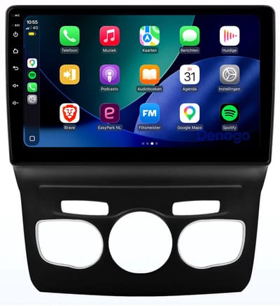 CarPlay autoradio geschikt voor Citroën C4 | 2010 t/m 2018 | Android 13 | Draadloos Apple CarPlay & Android Auto | 2GB + 32GB | Denago DNG-A449 | 10 inch | Originele Camera Ondersteuning | Bluetooth & Wifi