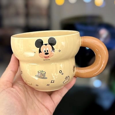 Leuke Cartoon Mickey Mouse Scarlett Kop Donald Duck Mok Creatief Ontwerp Keramische Kop Thuis Melk Havermout Kop 300ml