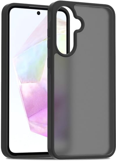 Solidenz Telefoonhoesje geschikt voor Samsung Galaxy A56 / Samsung A36 Case - Frosted - Zwart