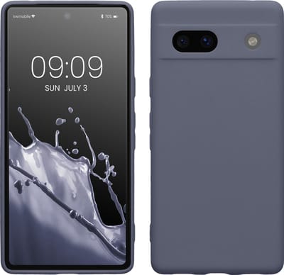 kwmobile telefoonhoesje geschikt voor Google Pixel 7a - Hoesje voor smartphone - Precisie camera uitsnede - In blauwgrijs